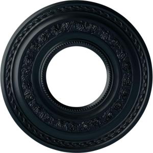 image29 38OD x 11 58ID x 1 18P Anthony Ceiling Medallion Fits Canopies up to 11 58Night Shade Flat Finish