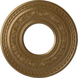 image29 38OD x 11 58ID x 1 18P Anthony Ceiling Medallion Fits Canopies up to 11 58Pale Gold Metallic Series