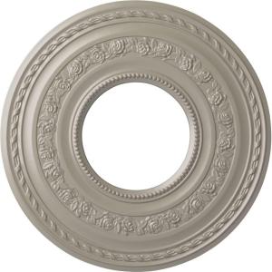 image29 38OD x 11 58ID x 1 18P Anthony Ceiling Medallion Fits Canopies up to 11 58Pearl White Metallic Series