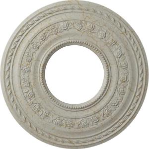 image29 38OD x 11 58ID x 1 18P Anthony Ceiling Medallion Fits Canopies up to 11 58Pot of Cream Crackle Flat Finish