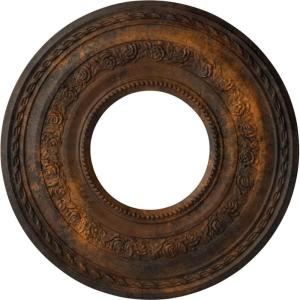 image29 38OD x 11 58ID x 1 18P Anthony Ceiling Medallion Fits Canopies up to 11 58Rust Metallic Series