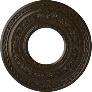 image29 38OD x 11 58ID x 1 18P Anthony Ceiling Medallion Fits Canopies up to 11 58Stone Hearth Crackle Flat Finish