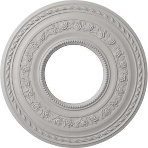 image29 38OD x 11 58ID x 1 18P Anthony Ceiling Medallion Fits Canopies up to 11 58Ultra Pure White Flat Finish