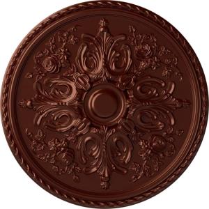 image32 58OD x 2P Bradford Ceiling Medallion Fits Canopies up to 6 58Antique Copper Metallic Series
