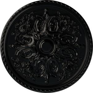 image32 58OD x 2P Bradford Ceiling Medallion Fits Canopies up to 6 58Black Pearl Metallic Series
