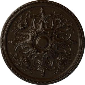 image32 58OD x 2P Bradford Ceiling Medallion Fits Canopies up to 6 58Bronze Metallic Series