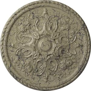 image32 58OD x 2P Bradford Ceiling Medallion Fits Canopies up to 6 58Castle Stone Crackle Flat Finish