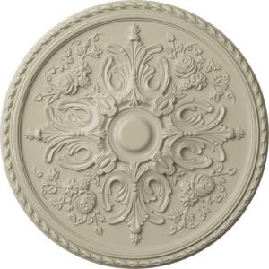 image32 58OD x 2P Bradford Ceiling Medallion Fits Canopies up to 6 58Clear Yellow Flat Finish