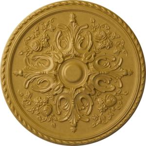 image32 58OD x 2P Bradford Ceiling Medallion Fits Canopies up to 6 58Iridescent Gold Metallic Series