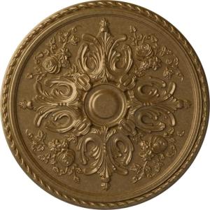 image32 58OD x 2P Bradford Ceiling Medallion Fits Canopies up to 6 58Pale Gold Metallic Series