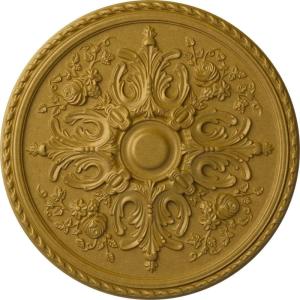image32 58OD x 2P Bradford Ceiling Medallion Fits Canopies up to 6 58Pharaohs Gold Metallic Series
