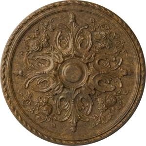 image32 58OD x 2P Bradford Ceiling Medallion Fits Canopies up to 6 58Rubbed Bronze Metallic Series