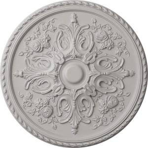 image32 58OD x 2P Bradford Ceiling Medallion Fits Canopies up to 6 58Ultra Pure White Flat Finish