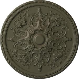 image32 58OD x 2P Bradford Ceiling Medallion Fits Canopies up to 6 58Witch Hazel Flat Finish