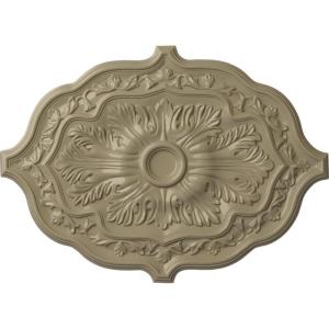 image36W x 26H x 1 12P Pesaro Ceiling MedallionHandPainted Gobi Desert