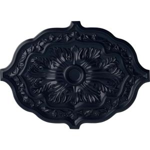 image36W x 26H x 1 12P Pesaro Ceiling MedallionHandPainted Midnight Dream