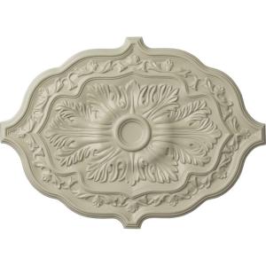 image36W x 26H x 1 12P Pesaro Ceiling MedallionHandpainted Clear Yellow