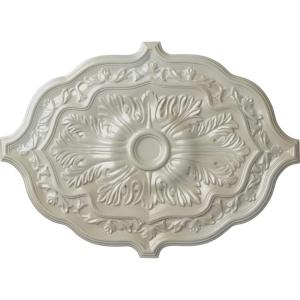 image36W x 26H x 1 12P Pesaro Ceiling MedallionHandpainted Flash Blue