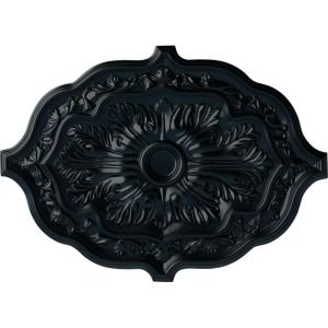 image36W x 26H x 1 12P Pesaro Ceiling MedallionHandpainted Night Shade