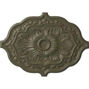 image36W x 26H x 1 12P Pesaro Ceiling MedallionHandpainted Painted Turtle