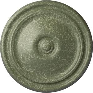 imageEkena Millwork CM12RE Reece Ceiling Medallion 12OD x 1 34P Fits Canopies up to 2 38 Factory PrimedAthenian Green Crackle Flat Finish