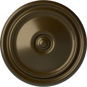 imageEkena Millwork CM12RE Reece Ceiling Medallion 12OD x 1 34P Fits Canopies up to 2 38 Factory PrimedBrass Metallic Series