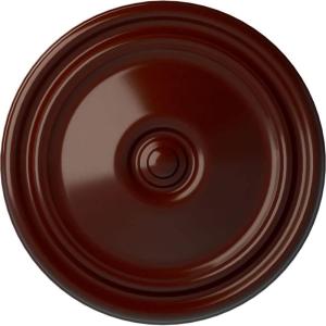 imageEkena Millwork CM12RE Reece Ceiling Medallion 12OD x 1 34P Fits Canopies up to 2 38 Factory PrimedBrushed Mahogany Flat Finish