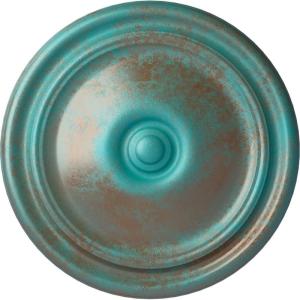 imageEkena Millwork CM12RE Reece Ceiling Medallion 12OD x 1 34P Fits Canopies up to 2 38 Factory PrimedCopper Green Patina Metallic Series
