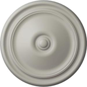 imageEkena Millwork CM12RE Reece Ceiling Medallion 12OD x 1 34P Fits Canopies up to 2 38 Factory PrimedPot of Cream Flat Finish