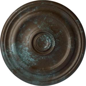imageEkena Millwork CM16KP Kepler Traditional Ceiling Medallion 15 78OD x 1 12P For Canopies up to 3 34 Factory PrimedHandPainted Bronze Blue Patina