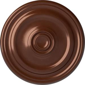 imageEkena Millwork CM16KP Kepler Traditional Ceiling Medallion 15 78OD x 1 12P For Canopies up to 3 34 Factory PrimedHandPainted Copper Penny