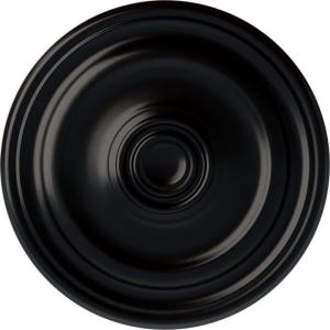 imageEkena Millwork CM16KP Kepler Traditional Ceiling Medallion 15 78OD x 1 12P For Canopies up to 3 34 Factory PrimedHandPainted Jet Black