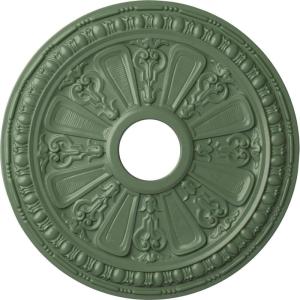 imageEkena Millwork CM18RA 18 18Inch OD 3 58Inch ID x 1 18Inch P Raymond Ceiling MedallionHandPainted Athenian Green
