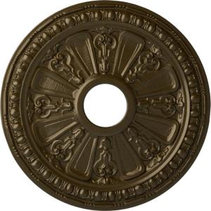 imageEkena Millwork CM18RA 18 18Inch OD 3 58Inch ID x 1 18Inch P Raymond Ceiling MedallionHandPainted Brass