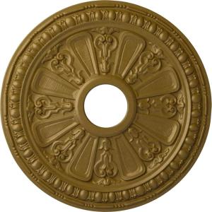 imageEkena Millwork CM18RA 18 18Inch OD 3 58Inch ID x 1 18Inch P Raymond Ceiling MedallionHandPainted Gold