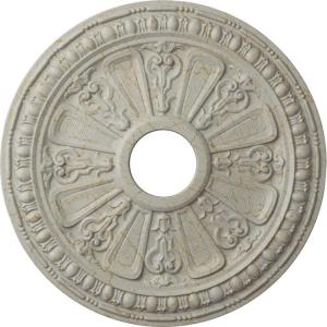 imageEkena Millwork CM18RA 18 18Inch OD 3 58Inch ID x 1 18Inch P Raymond Ceiling MedallionHandPainted Pot of Cream Crackle