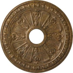 imageEkena Millwork CM18RA 18 18Inch OD 3 58Inch ID x 1 18Inch P Raymond Ceiling MedallionHandPainted Rubbed Bronze
