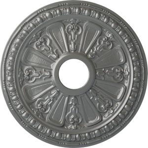 imageEkena Millwork CM18RA 18 18Inch OD 3 58Inch ID x 1 18Inch P Raymond Ceiling MedallionHandPainted Silver