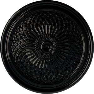 imageEkena Millwork CM22TN 22Inch OD Trinity Ceiling Medallion 22OD x 1 34P Fits Canopies up to 3 Factory PrimedBlack Pearl Metallic Series