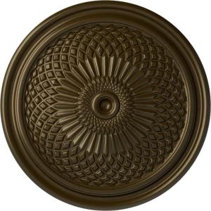 imageEkena Millwork CM22TN 22Inch OD Trinity Ceiling Medallion 22OD x 1 34P Fits Canopies up to 3 Factory PrimedBrass Metallic Series