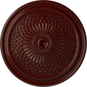 imageEkena Millwork CM22TN 22Inch OD Trinity Ceiling Medallion 22OD x 1 34P Fits Canopies up to 3 Factory PrimedBrushed Mahogany Flat Finish
