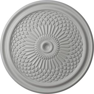 imageEkena Millwork CM22TN 22Inch OD Trinity Ceiling Medallion 22OD x 1 34P Fits Canopies up to 3 Factory PrimedFrost Flat Finish