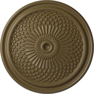 imageEkena Millwork CM22TN 22Inch OD Trinity Ceiling Medallion 22OD x 1 34P Fits Canopies up to 3 Factory PrimedMississippi Mud Flat Finish