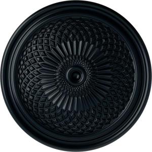 imageEkena Millwork CM22TN 22Inch OD Trinity Ceiling Medallion 22OD x 1 34P Fits Canopies up to 3 Factory PrimedNight Shade Flat Finish