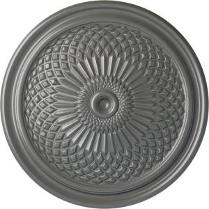 imageEkena Millwork CM22TN 22Inch OD Trinity Ceiling Medallion 22OD x 1 34P Fits Canopies up to 3 Factory PrimedSilver Metallic Series