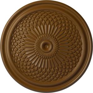 imageEkena Millwork CM22TN 22Inch OD Trinity Ceiling Medallion 22OD x 1 34P Fits Canopies up to 3 Factory PrimedSmokey Topaz Flat Finish