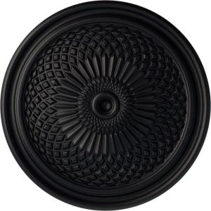 imageEkena Millwork CM22TN 22Inch OD Trinity Ceiling Medallion 22OD x 1 34P Fits Canopies up to 3 Factory PrimedSteel Gray Metallic Series