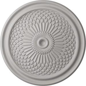 imageEkena Millwork CM22TN 22Inch OD Trinity Ceiling Medallion 22OD x 1 34P Fits Canopies up to 3 Factory PrimedUltra Pure White Flat Finish