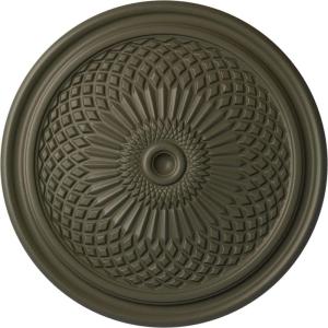imageEkena Millwork CM22TN 22Inch OD Trinity Ceiling Medallion 22OD x 1 34P Fits Canopies up to 3 Factory PrimedWitch Hazel Flat Finish