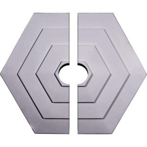 imageEkena Millwork CM23WF203500 23 14OD x 3 12ID x 78P Woodruff Ceiling Medallion Fits Canopies up to 312 2 PieceSplit